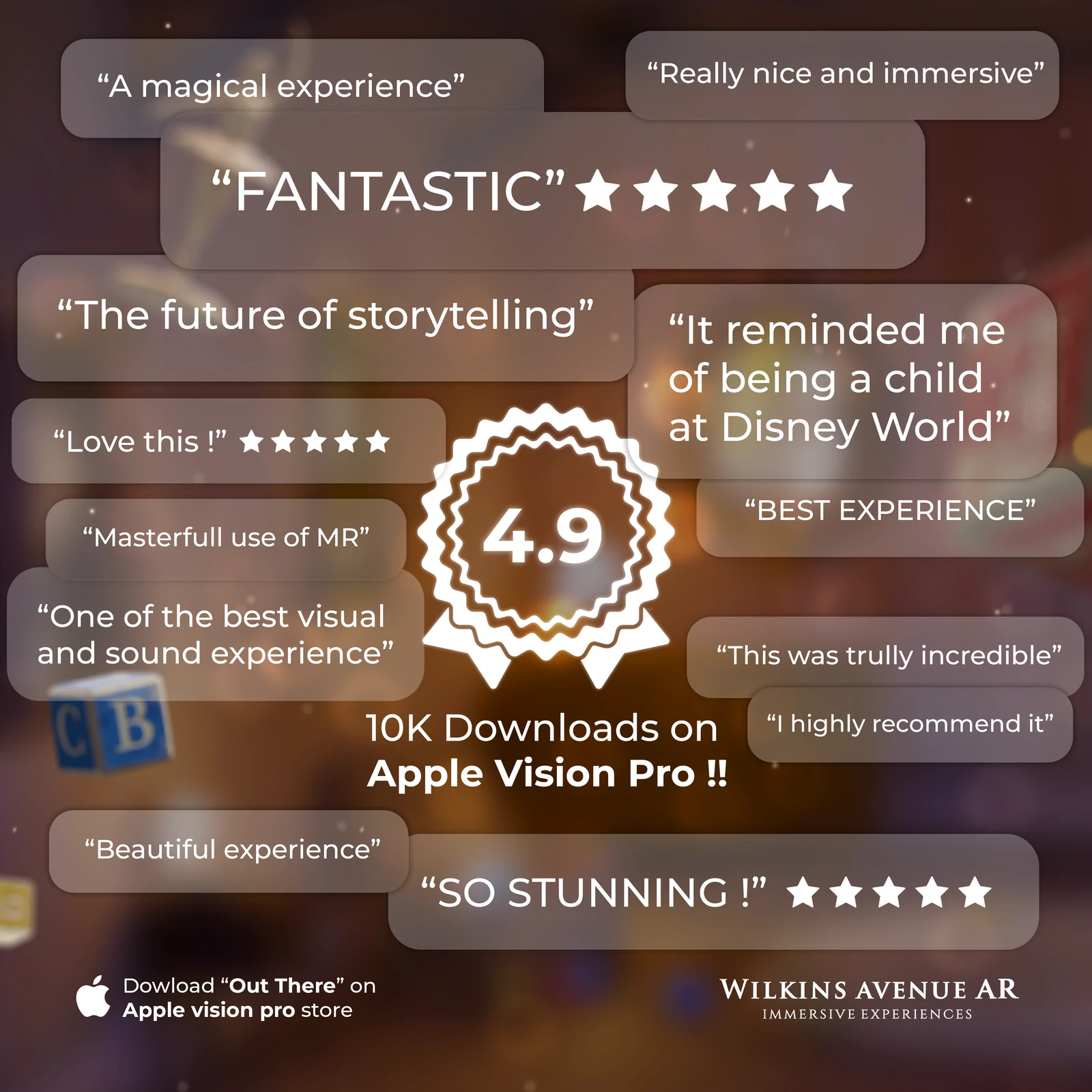 10,000+ Downloads, 4.9 Stars – "Out There" is Making Waves on Apple Vision Pro!